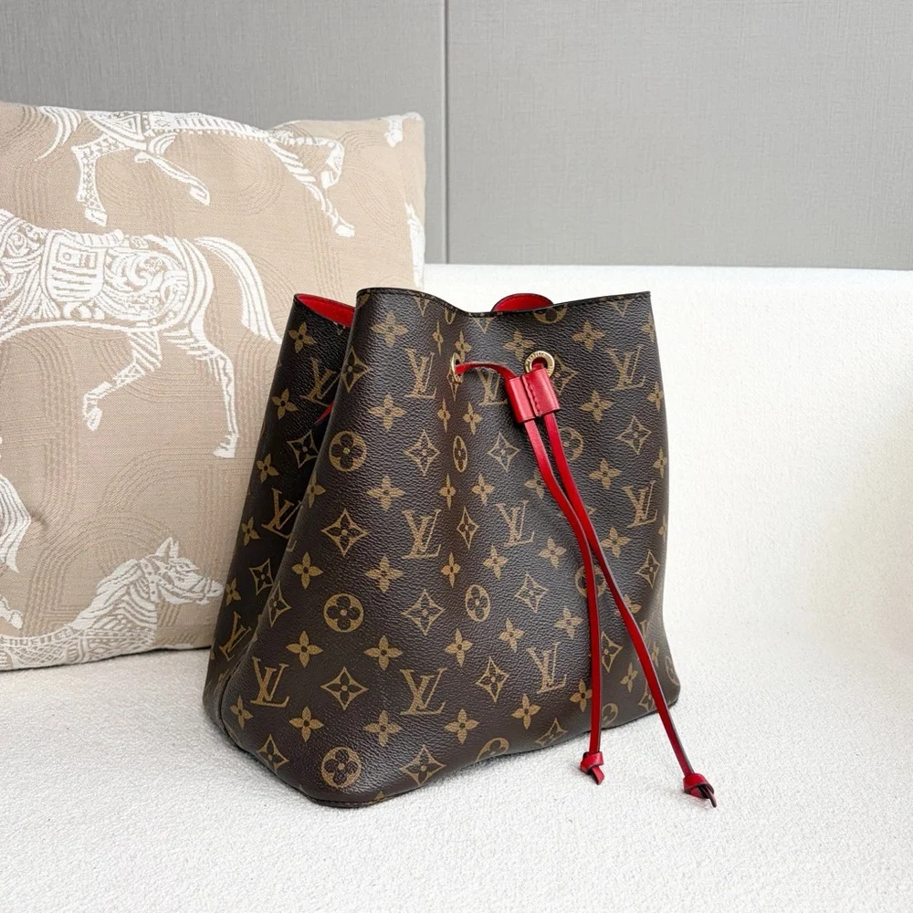 Louis Vuitton Monogram Neonoe MM Coquelicot Bag - Picture 6 of 7